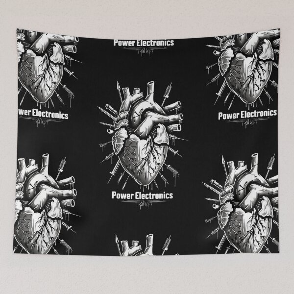 Item preview, Anatomical Heart Power electronics - Dark, Industrial Graphic Art designed and sold by Piotrek0001.