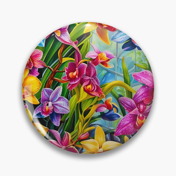 Item preview, Night Cafe AI Orchid Garden designed and sold by wolfepaw.