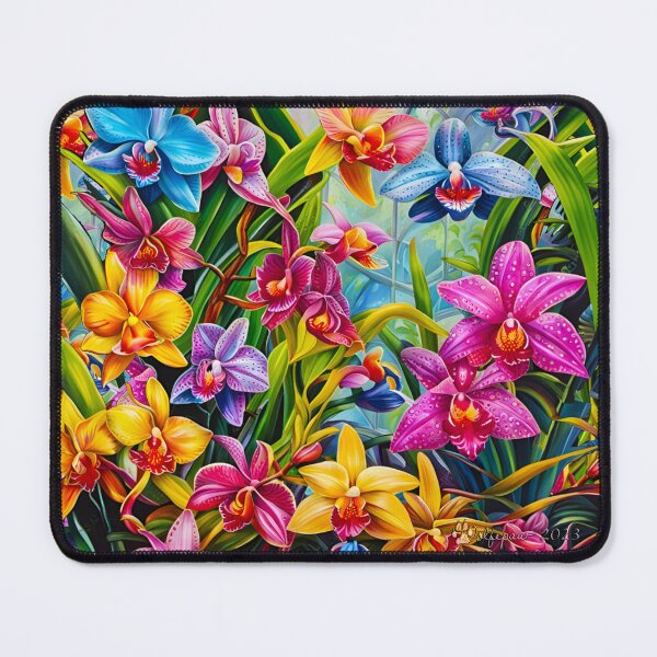 Item preview, Night Cafe AI Orchid Garden designed and sold by wolfepaw.