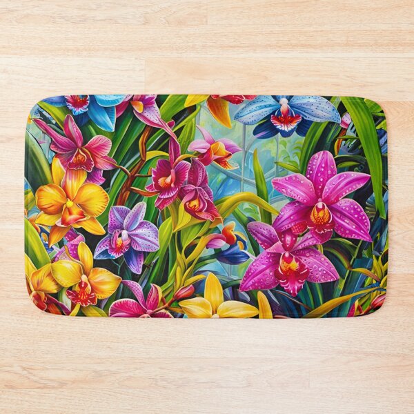 Item preview, Night Cafe AI Orchid Garden designed and sold by wolfepaw.