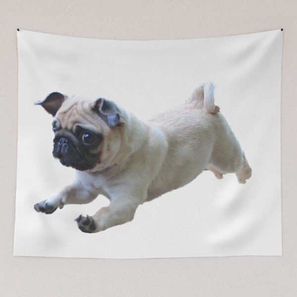 Item preview, pug running designed and sold by cbb09.