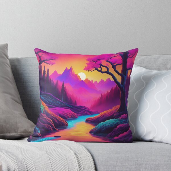 Item preview, Retro neon stream at sunset in winter.  designed and sold by NicMacTees.