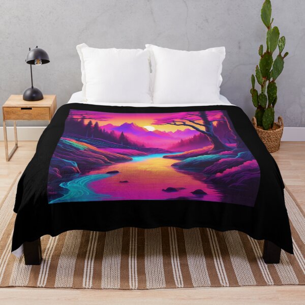 Item preview, Retro neon stream at sunset in winter. designed and sold by NicMacTees.