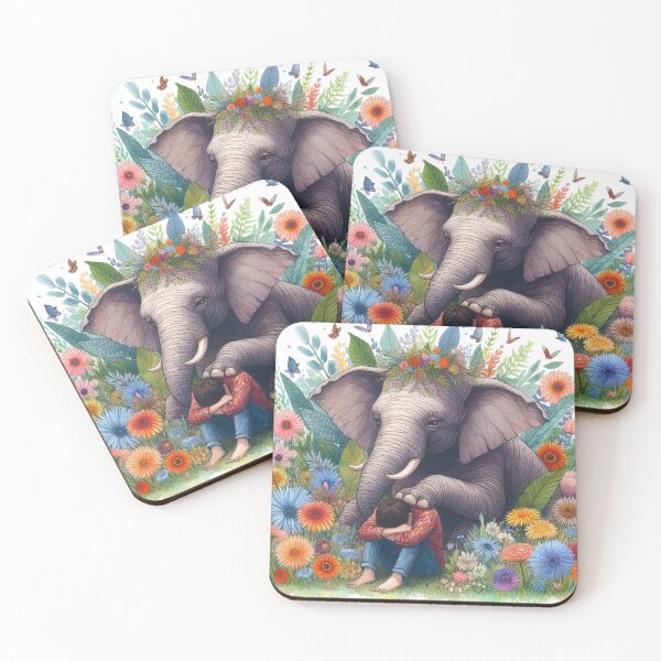 Item preview, The Elephant Who Stands by Me and Cares Always designed and sold by prkpuriku.