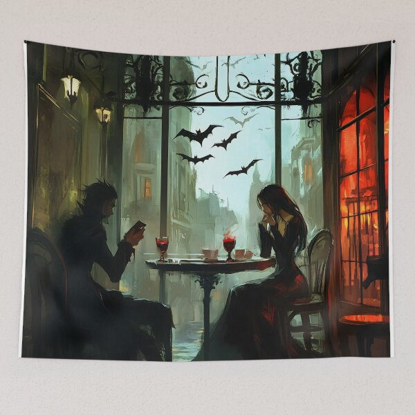 Item preview, Trendy Vampire Cafe in a Gothic City designed and sold by Soul-Sparks.