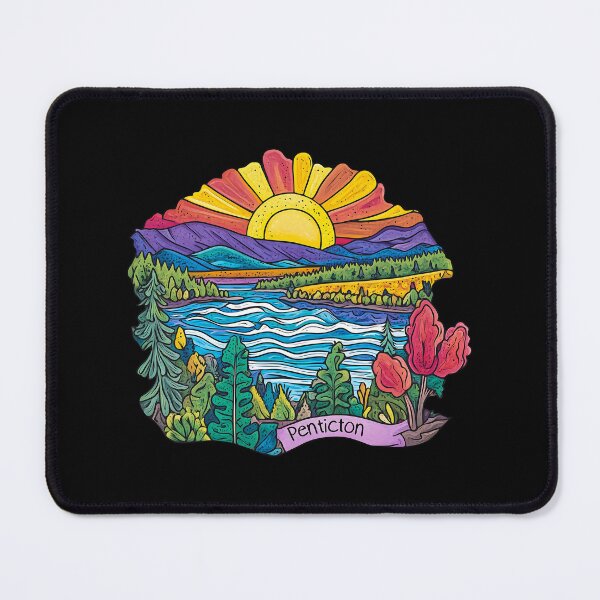 Item preview, Hand-Drawn Colorful Penticton British Columbia Illustration designed and sold by meganohm.
