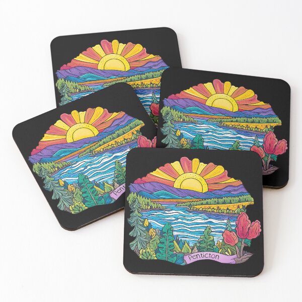 Item preview, Hand-Drawn Colorful Penticton British Columbia Illustration designed and sold by meganohm.