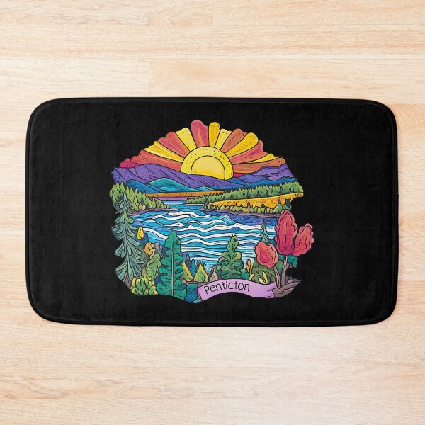 Item preview, Hand-Drawn Colorful Penticton British Columbia Illustration designed and sold by meganohm.