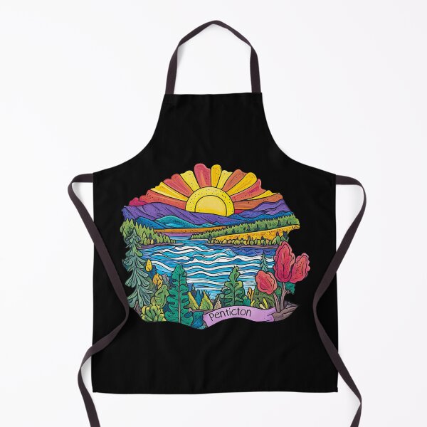 Item preview, Hand-Drawn Colorful Penticton British Columbia Illustration designed and sold by meganohm.