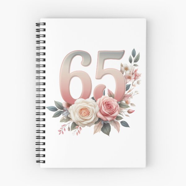 Item preview, 65th Birthday, floral, number 65, woman's designed and sold by iclipart.