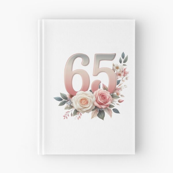 Item preview, 65th Birthday, floral, number 65, woman's designed and sold by iclipart.
