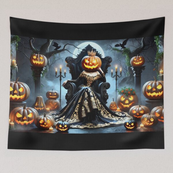 Item preview, Haunting Elegance - The Regal Queen of Halloween designed and sold by WheelieGdArt.