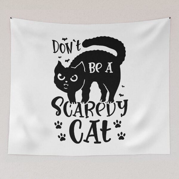 Item preview, Don't Be a Scaredy Cat Halloween designed and sold by PrintCrafting.
