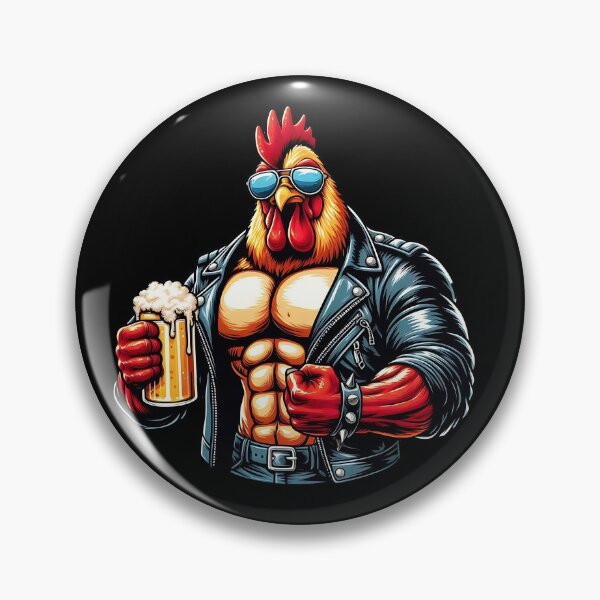 Item preview, Badass chicken with beer designed and sold by SekoOne.