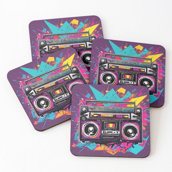 Item preview, 80s Retro Boombox with Graffiti and Cassette Design – Bold Street Art & Music Vibes designed and sold by andrew758.