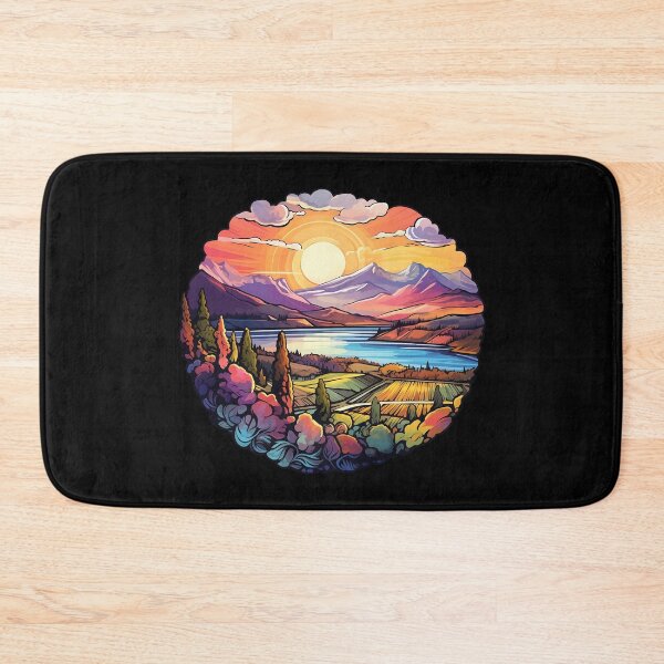 Item preview, Okanagan Valley British Columbia Psychedelic Landscape Art designed and sold by meganohm.