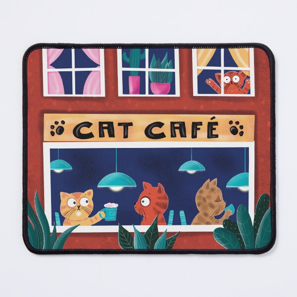 Item preview, The Cat Cafe designed and sold by WACHtraum Shop.