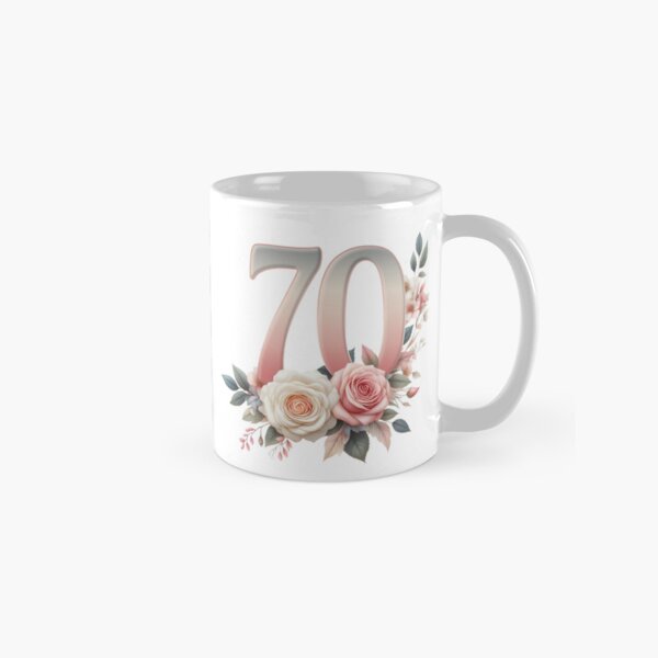 Item preview, 70th Birthday, floral, number 70, woman's designed and sold by iclipart.