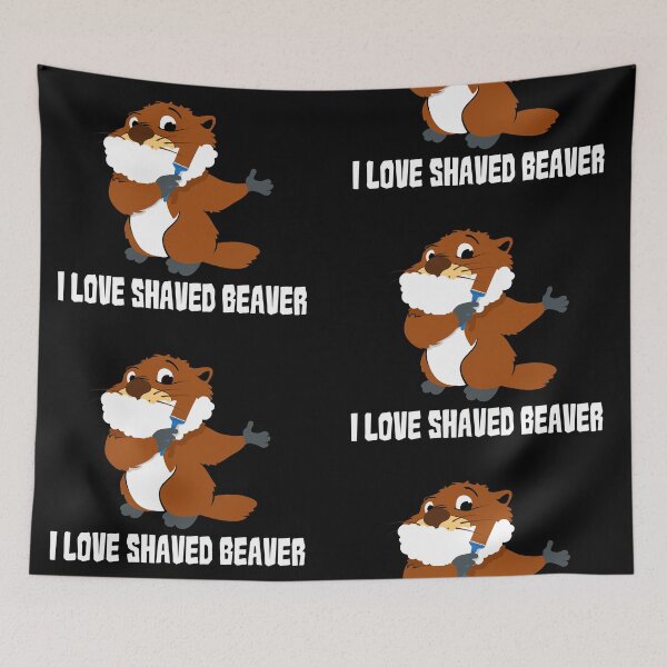 Item preview, I Love Shaved Beaver - Shave pun sarcasm designed and sold by anziehend.