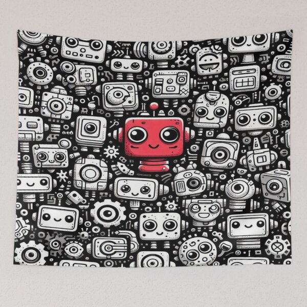 Item preview, falcon88 Robot Invasion designed and sold by Imaginarium of Chaos falcon88 .