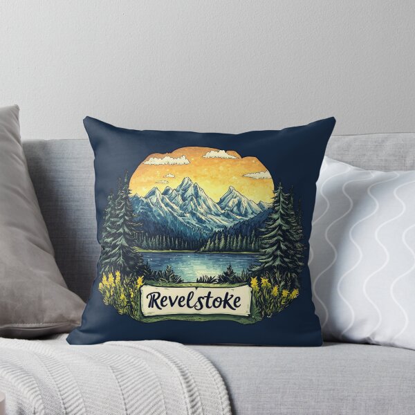 Item preview, Revelstoke British Columbia Rocky Mountains and River Scene designed and sold by meganohm.