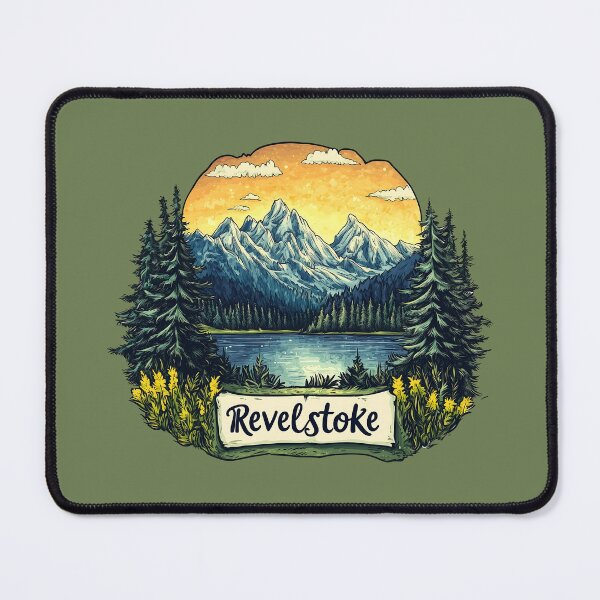Item preview, Revelstoke British Columbia Rocky Mountains and River Scene designed and sold by meganohm.