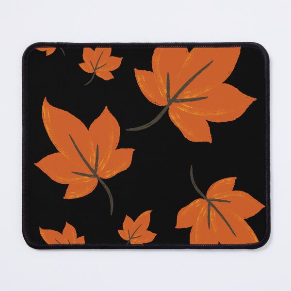 Item preview, Orange leaves on black background designed and sold by Stefrait-7.