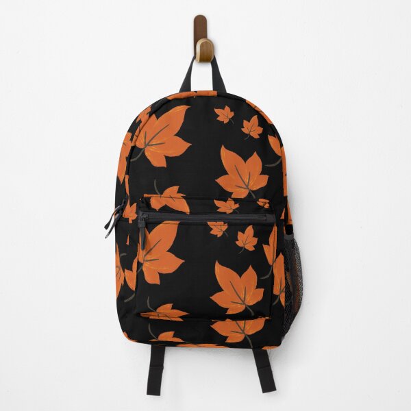 Item preview, Orange leaves on black background designed and sold by Stefrait-7.