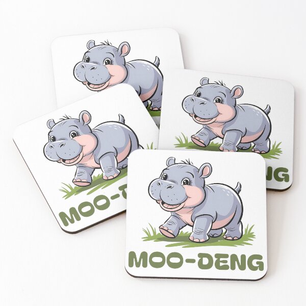 Item preview, Moo Deng Funny baby hippo in Thailand designed and sold by KRTstudio.