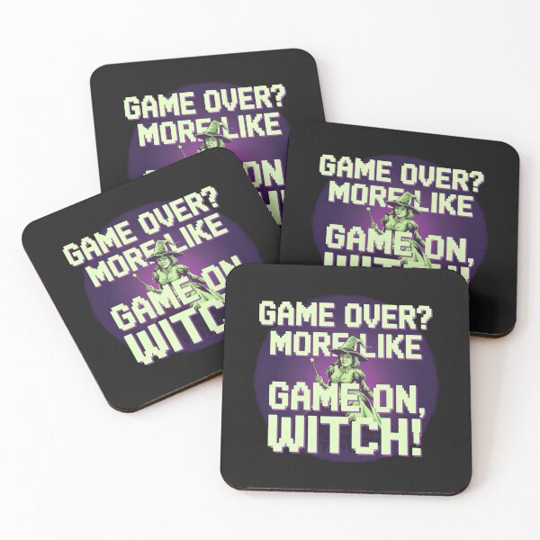 Item preview, Game Over? Geme On Witch designed and sold by MonaCreations.
