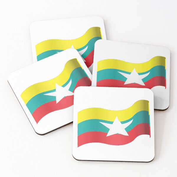 Item preview, Myanmar Flag designed and sold by HarveyHandcraftsandDesigns.