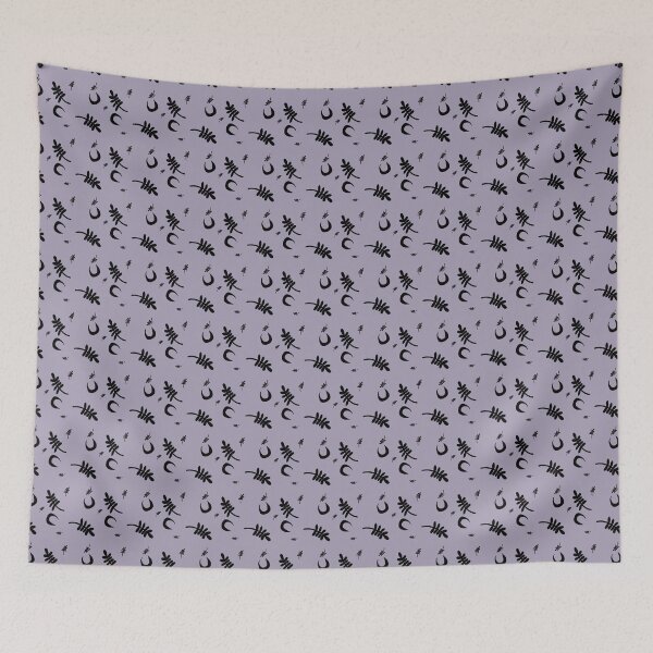 Item preview,  Bootanicals Celestial Moonlight Black and Lavender Purple designed and sold by DanielleFishIll.