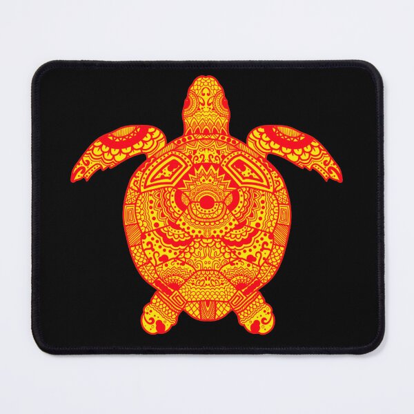 Item preview, Trendy Red and Yellow Turtle designed and sold by AJCIShop.