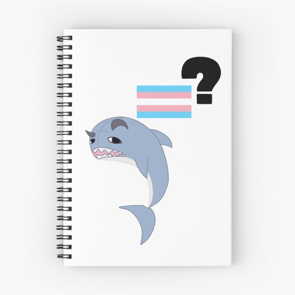 Item preview, blahaj raised eyebrow at flag designed and sold by Whisper-Eyes.