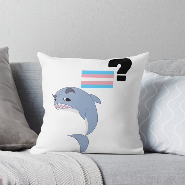 Item preview, blahaj raised eyebrow at flag designed and sold by Whisper-Eyes.