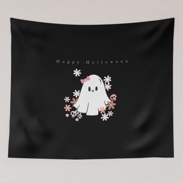 Item preview, Happy Halloween ghost (kawaii) designed and sold by DesignCollectiv.