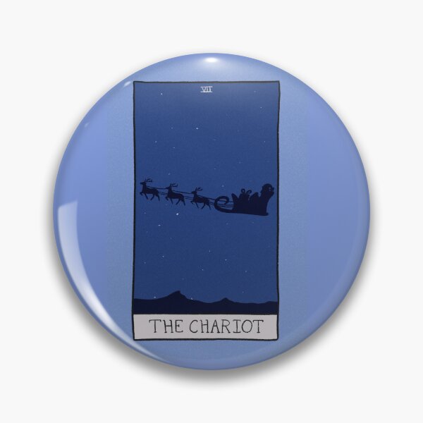 Item preview, The Chariot Tarot Christmas Illustration designed and sold by RubyGoesBananasShop.