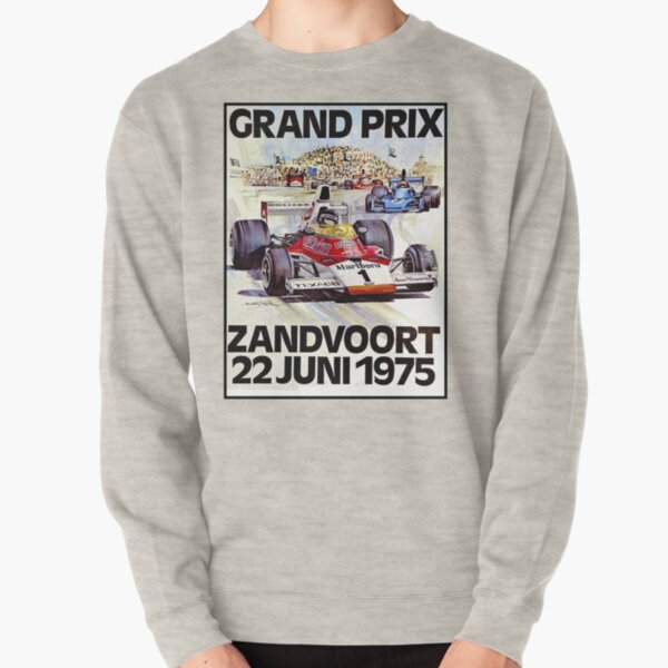 ZANDVOORT GRAND PRIX : Vintage 1975 Auto Racing Print Pullover Sweatshirt