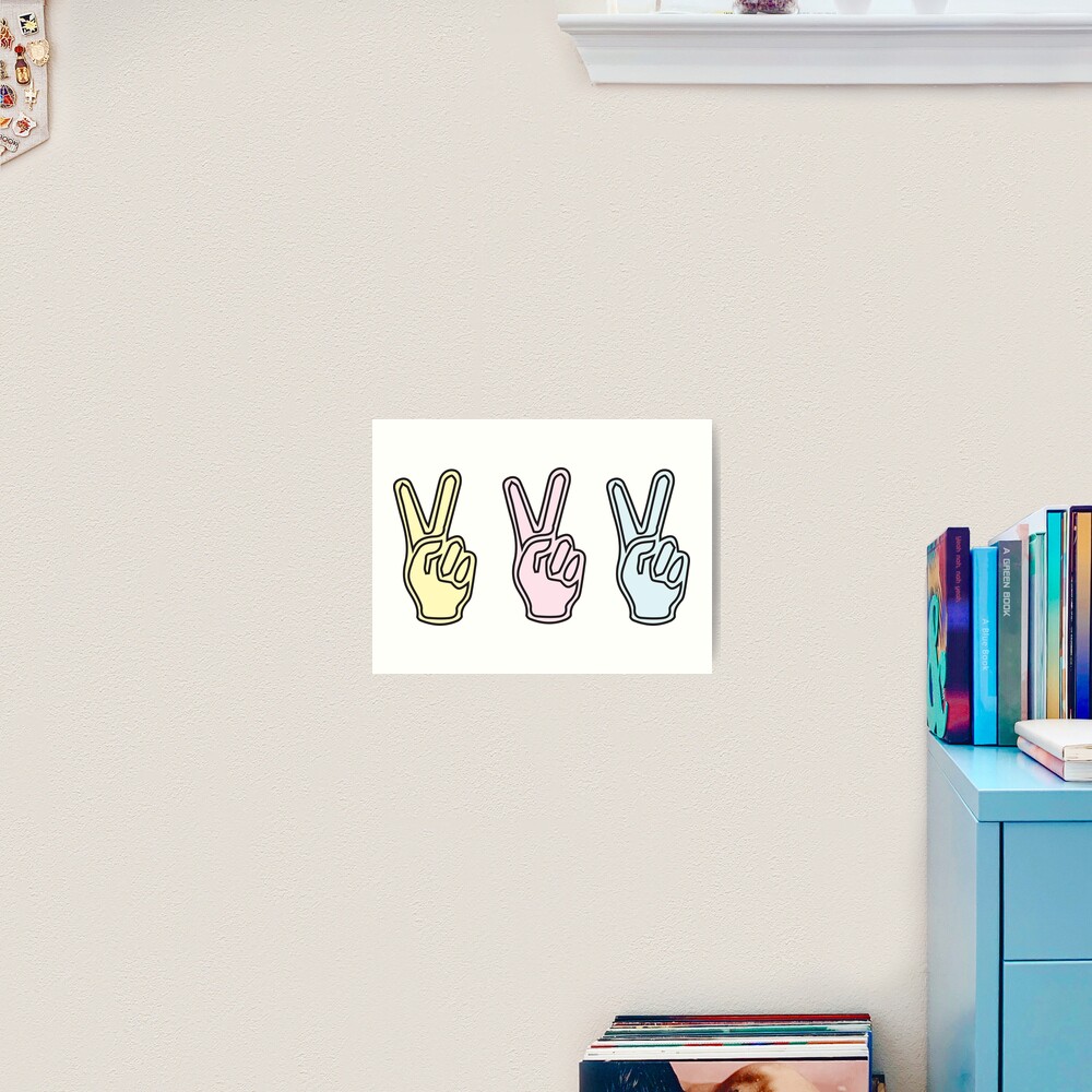 Peace sign Art Print