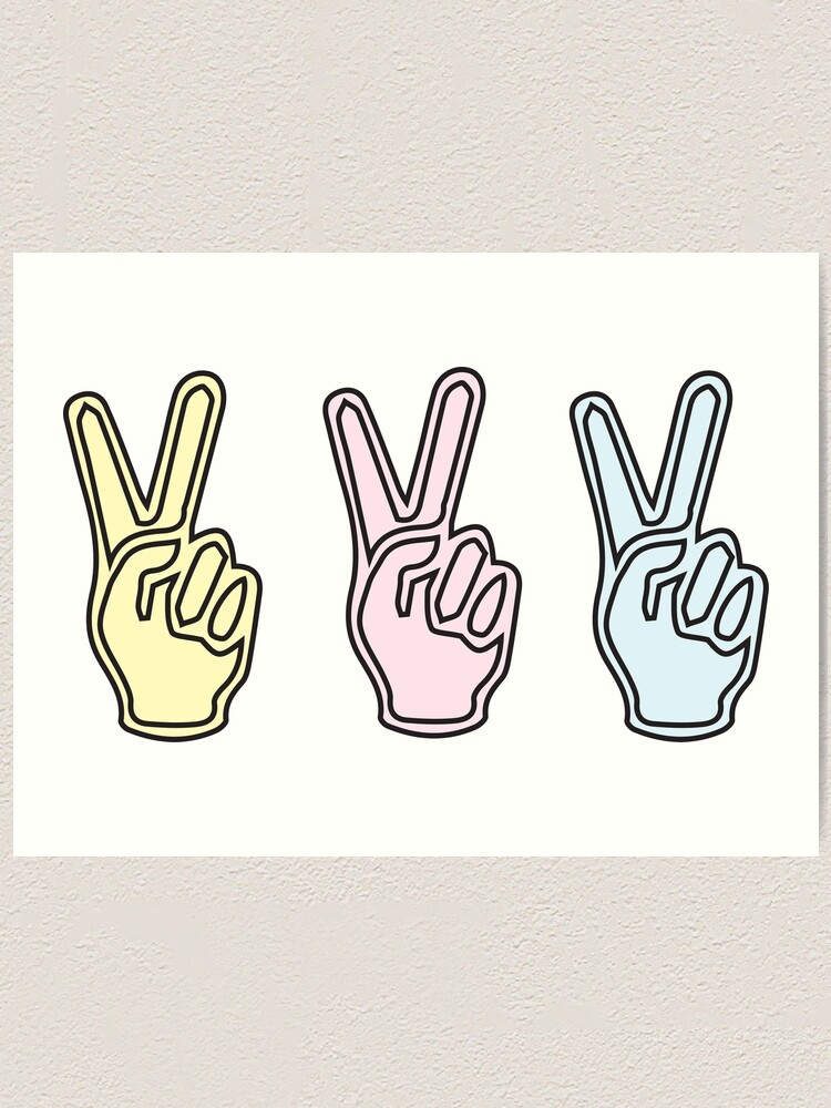 Alternate view of Peace sign Art Print