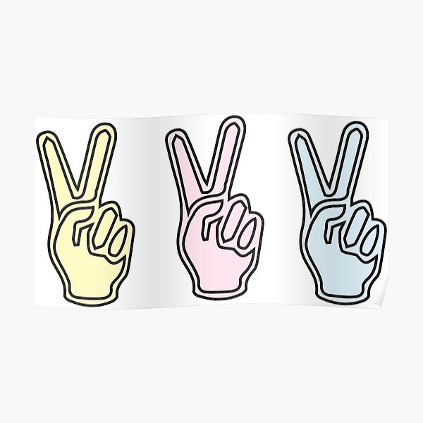 Peace sign Poster