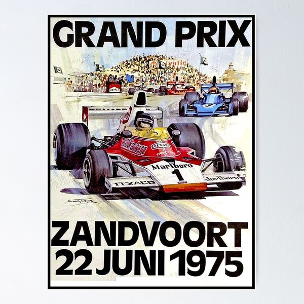 Ferrari F1 Zolder Grand Prix of Belgium High-Quality Vintage Retro Art  Poster