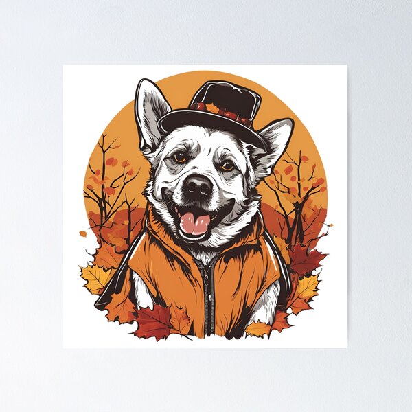Item preview, Spooky Pup in a hat designed and sold by katgosnice.