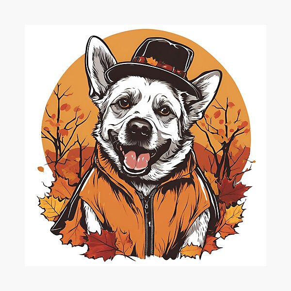 Item preview, Spooky Pup in a hat designed and sold by katgosnice.