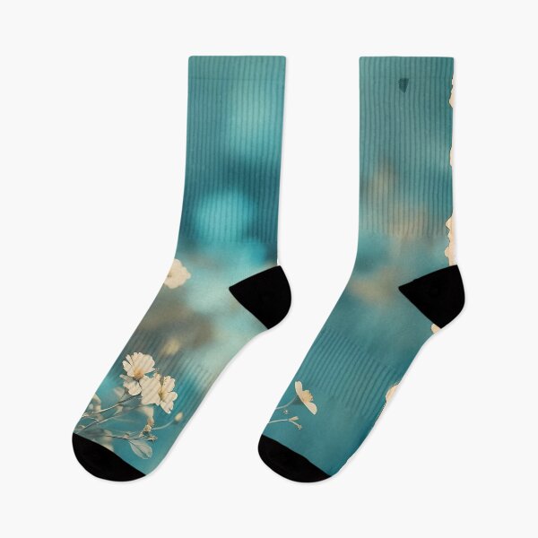 Item preview, Cyanotype style photography print floral #5 designed and sold by Ilikeiwantilove.