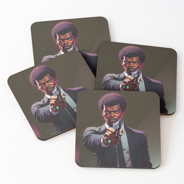 Item preview, pulp fiction sam l jackson sticker designed and sold by Mobiledesigner.