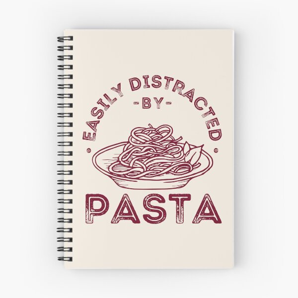 Item preview, Easily Distracted by Pasta, Fun Pasta Lover Quote with Spaghetti and vintage vibes designed and sold by lagunaklein.