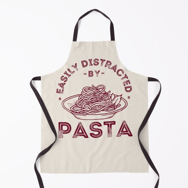 Item preview, Easily Distracted by Pasta, Fun Pasta Lover Quote with Spaghetti and vintage vibes designed and sold by lagunaklein.