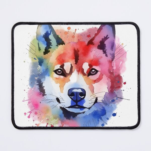 Item preview, Akita | Colorful Watercolor Design #11 designed and sold by MatsurexDesigns.