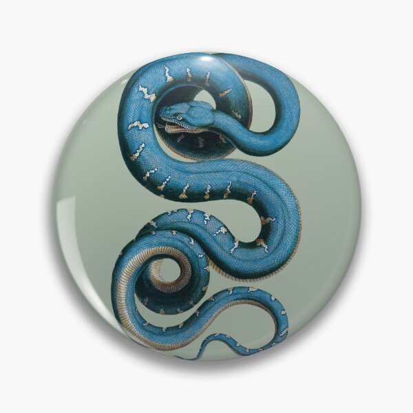 Item preview, Big blue snake with white markings. designed and sold by claireseyeview.